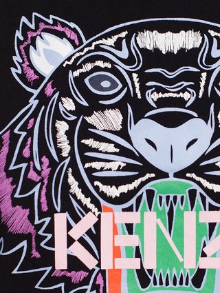 Чёрная футболка KENZO: фото 7 - Invogue