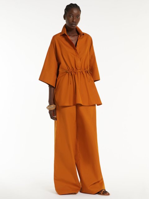 Оранжевые брюки MAX MARA: фото 4 - Invogue