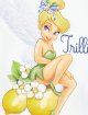 Біло-синя сукня з принтом Tinkerbell Monnalisa з бавовни: фото 3 - Invogue