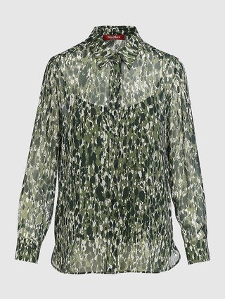 Зелёная рубашка MAX MARA: фото - Invogue