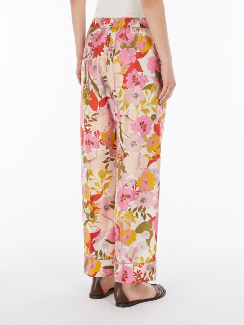 Різнокольорові брюки Max Mara шовкові: фото 3 - Invogue