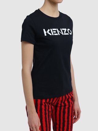 Чёрная футболка KENZO: фото 3 - Invogue
