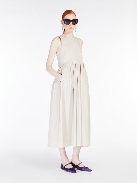 Кремова сукня Max Mara з попліну: фото 1 - Invogue