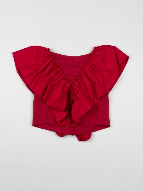 Бордовый топ MONNALISA: фото 1 - Invogue