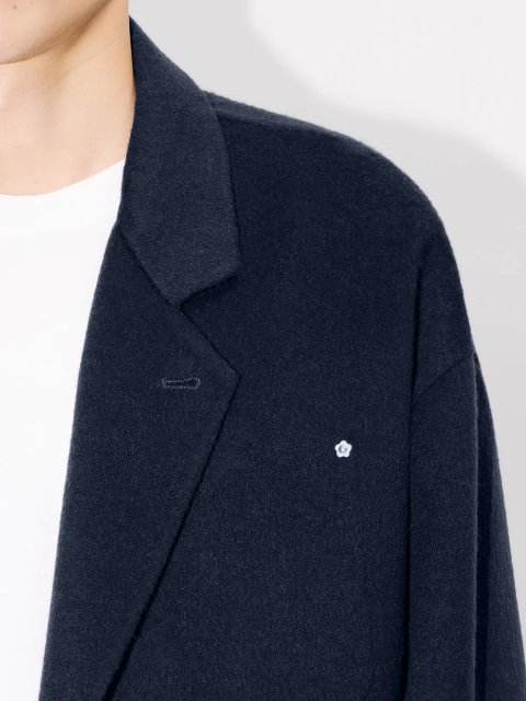 Синий пиджак KENZO из шерсти и альпаки: фото 4 - Invogue