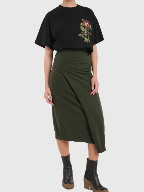 Чёрная футболка KENZO: фото 1 - Invogue