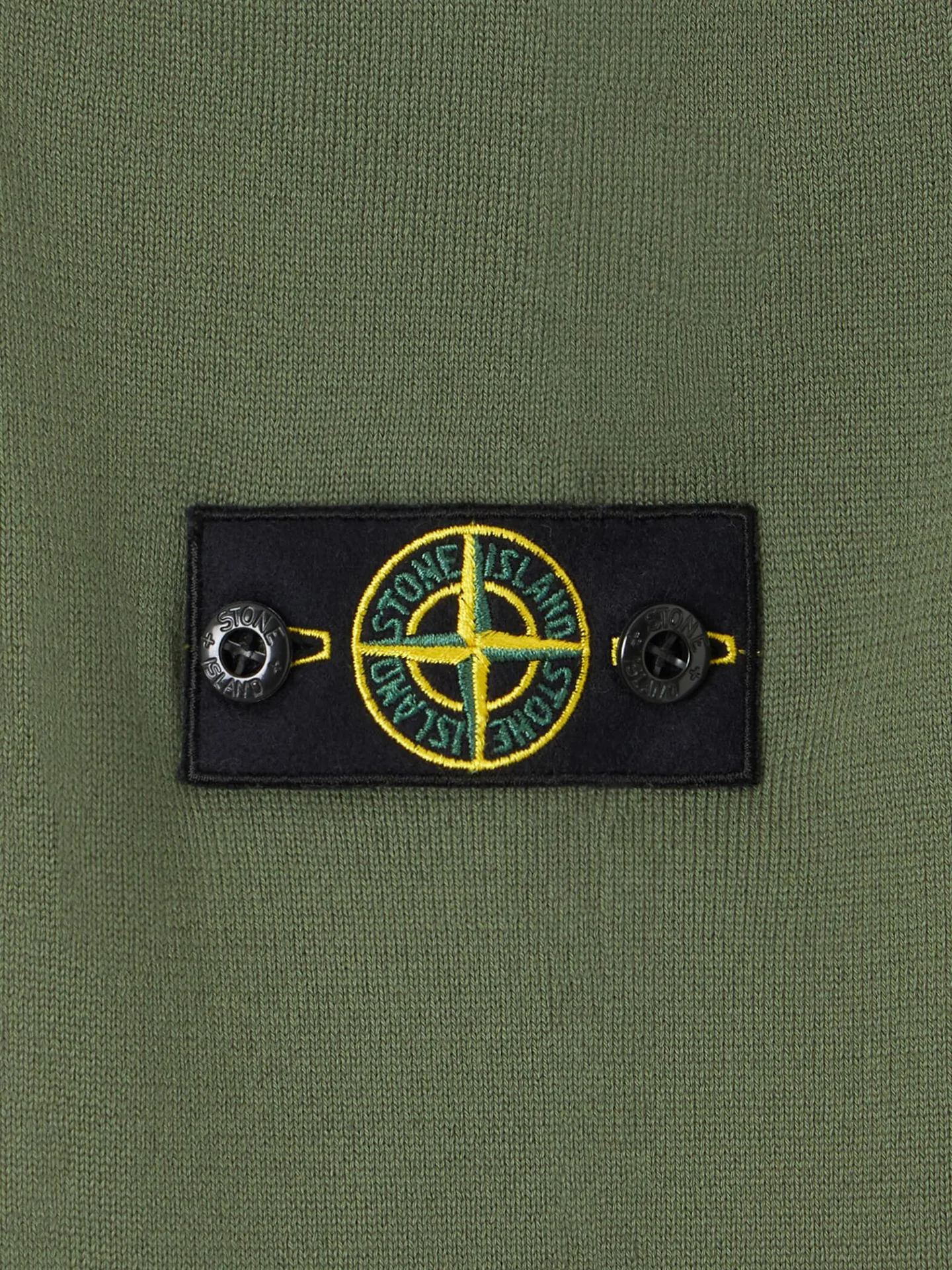 Зеленый свитшот STONE ISLAND из органического хлопка - купить на