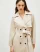 Бежевый плащ Marella двубортный: фото 4 - Invogue