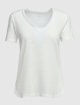 Молочная футболка MARC CAIN: фото - Invogue
