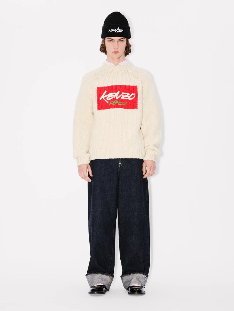 Белый свитер KENZO из шерсти: фото 1 - Invogue