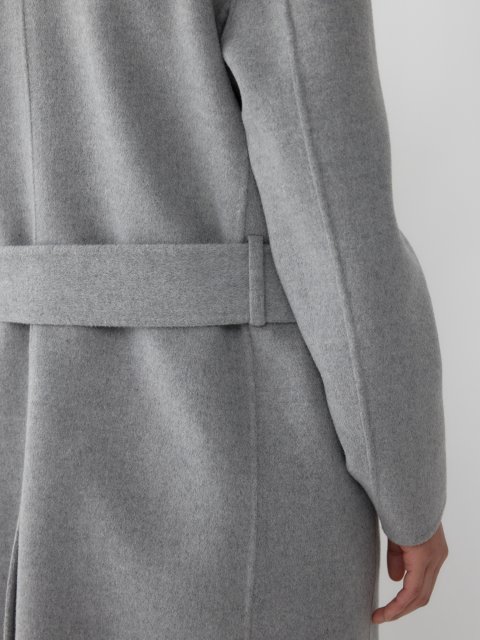 Серое пальто R2W из шерсти и кашемира: фото 7 - Invogue