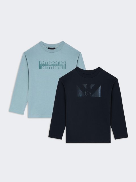 Разноцветные джемперы EMPORIO ARMANI KIDS из хлопка: фото - Invogue