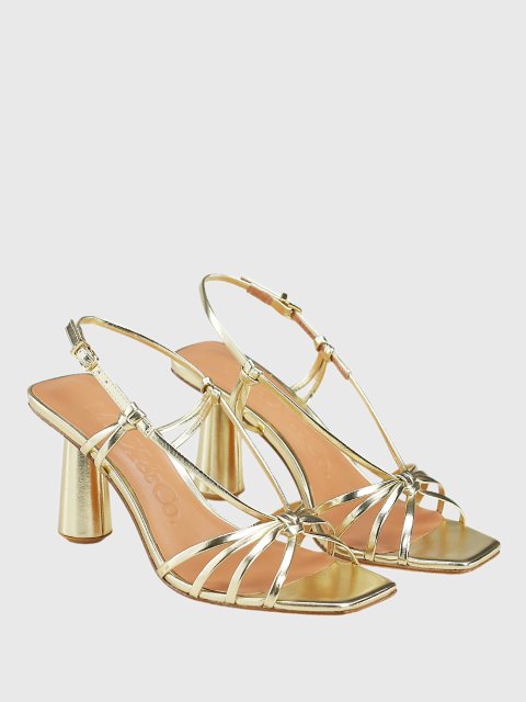 Золотые босоножки MAX&CO: фото 1 - Invogue