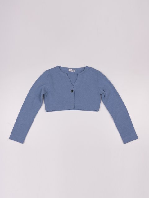 Синее  болеро MONNALISA: фото - Invogue