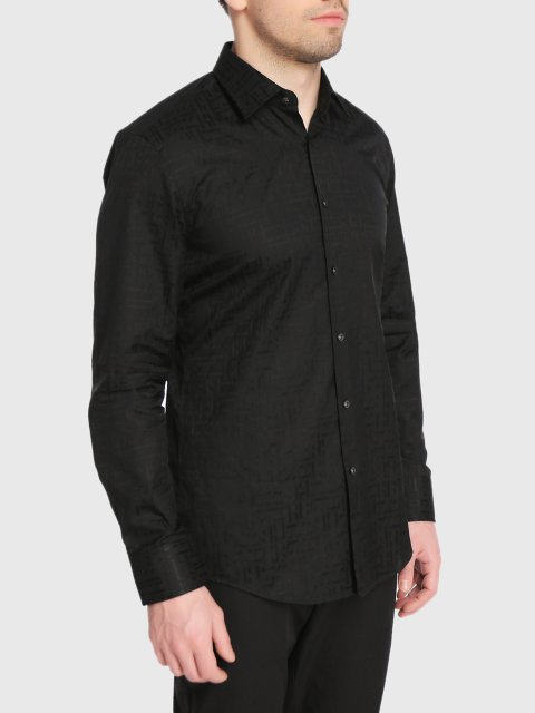 Чёрная рубашка BOSS: фото 2 - Invogue