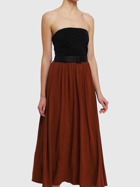 Коричневое платье MAX MARA: фото 3 - Invogue