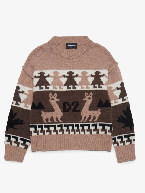 Коричневий светр DSQUARED KID : фото - Invogue