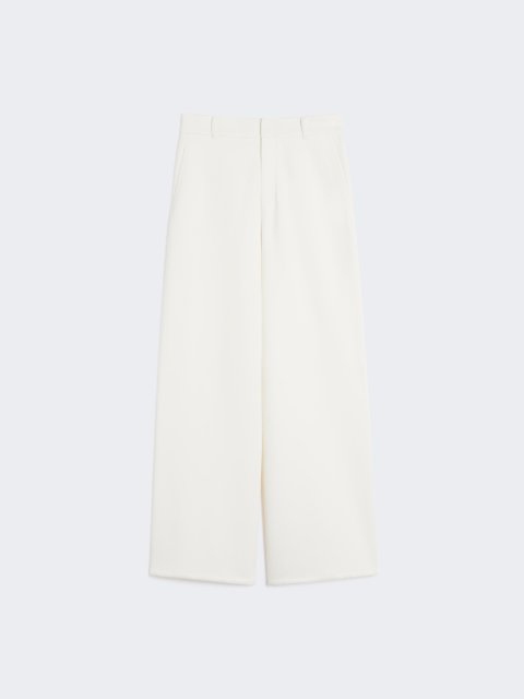 Білі брюки MAX MARA з суміші бавовни: фото - Invogue