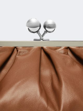 Коричнева сумка Pasticcino Weekend MaxMara зі шкіри: фото 3 - Invogue