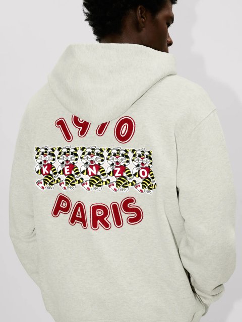 Серое худи Kenzo из хлопка: фото 5 - Invogue