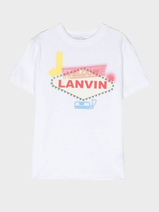 Белая футболка LANVIN KIDS: фото - Invogue