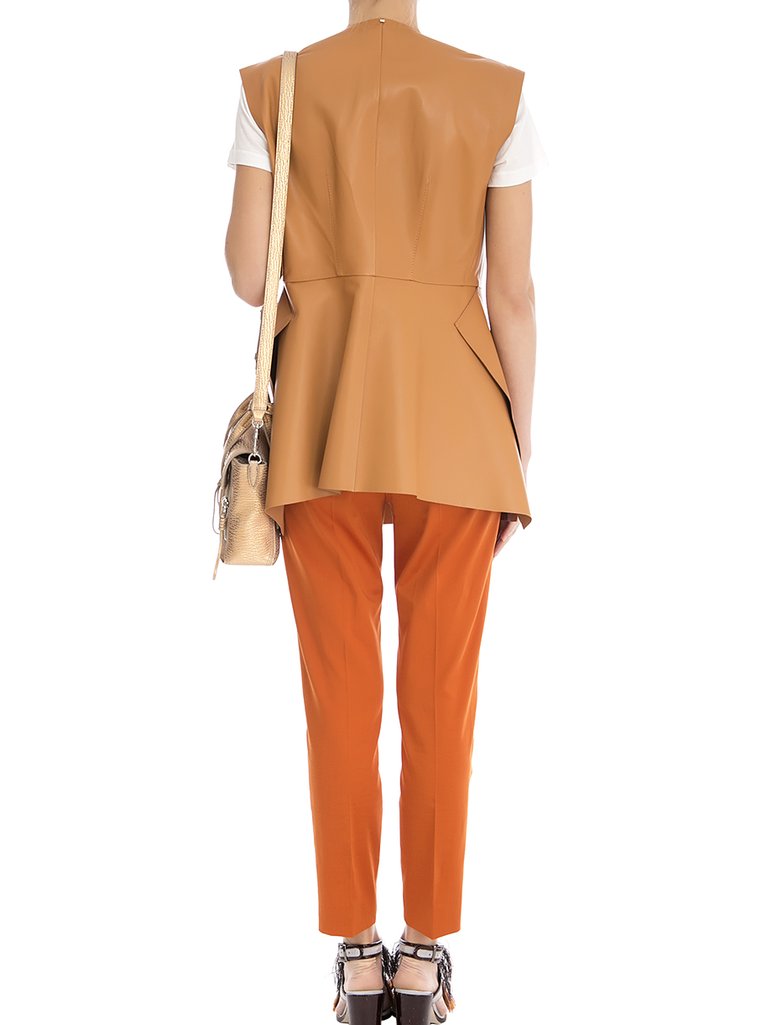 жилет кожаный SPORTMAX: фото 5 - Invogue