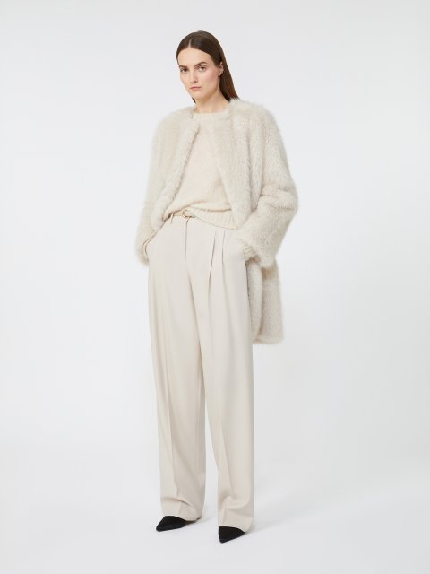 Кремовий светр MAX MARA з мохеру: фото 1 - Invogue
