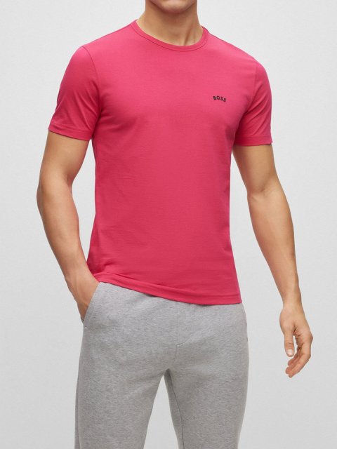 Розовая футболка BOSS: фото 1 - Invogue