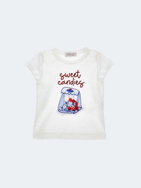 Футболка «Sweet Candies» Monnalisa: фото - Invogue