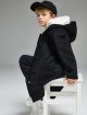 Темно-синя кепка EMPORIO ARMANI KIDS з вовни: фото 1 - Invogue
