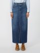 Синя спідниця WEEKEND MAX MARA з бавовняного деніму: фото 2 - Invogue