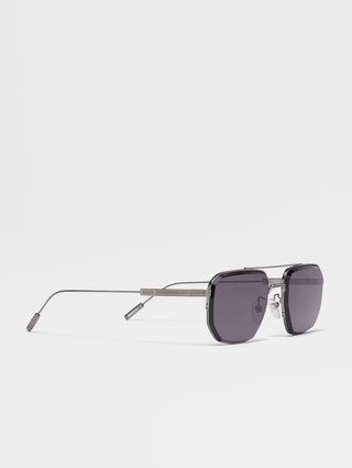 Серые очки ZEGNA: фото 2 - Invogue