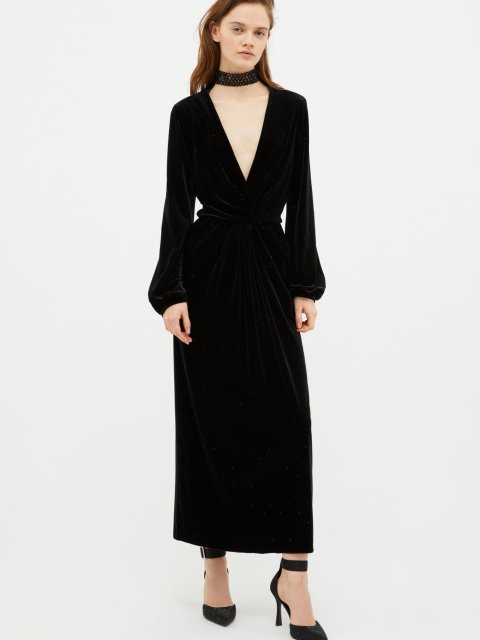 Чёрное платье  MAX&CO: фото 4 - Invogue