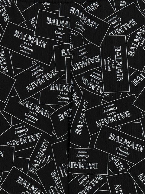 Чорна кофта, штани BALMAIN KIDS з бавовни: фото 4 - Invogue