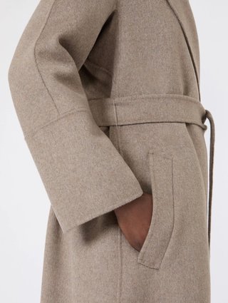 Серое пальто MAX MARA из шерсти: фото 5 - Invogue