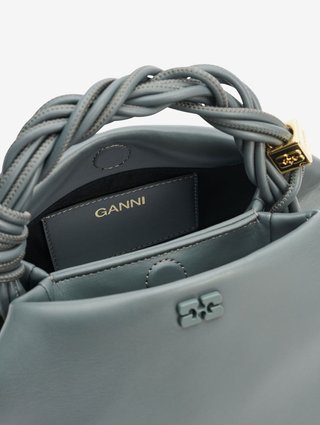 Серая сумка GANNI: фото 6 - Invogue