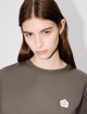 Бежевая футболка Kenzo из хлопка с принтом: фото 4 - Invogue