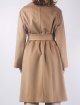 Темно-бежеве пальто MAX MARA з вовни з поясом: фото 2 - Invogue