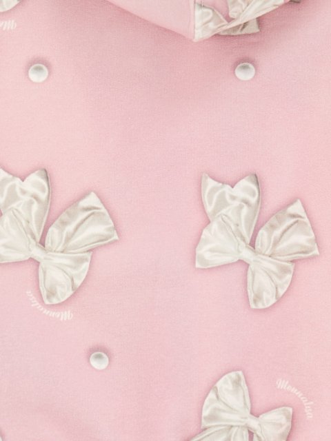 Рожеве худі MONNALISA з контрастним принтом: фото 2 - Invogue