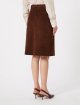 Шоколадна спідниця MAX MARA із замші: фото 3 - Invogue