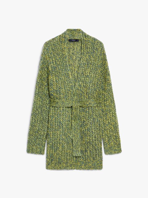 Зелений кардиган WEEKEND MAX MARA у рубчик: фото - Invogue