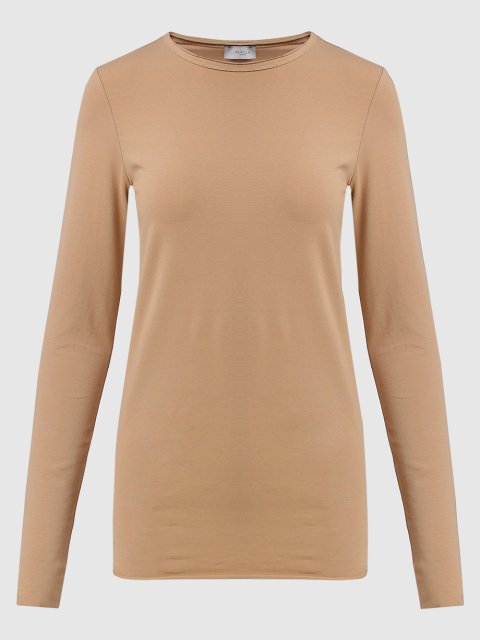 Коричневая футболка MARELLA: фото - Invogue