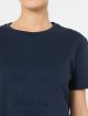 Темно-синя футболка Max Mara з бавовни з вишивкою: фото 4 - Invogue