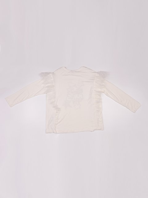 Белый джемпер MONNALISA: фото 1 - Invogue