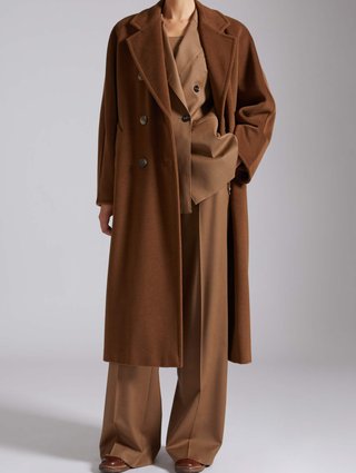 Коричневе пальто MAX MARA : фото 5 - Invogue