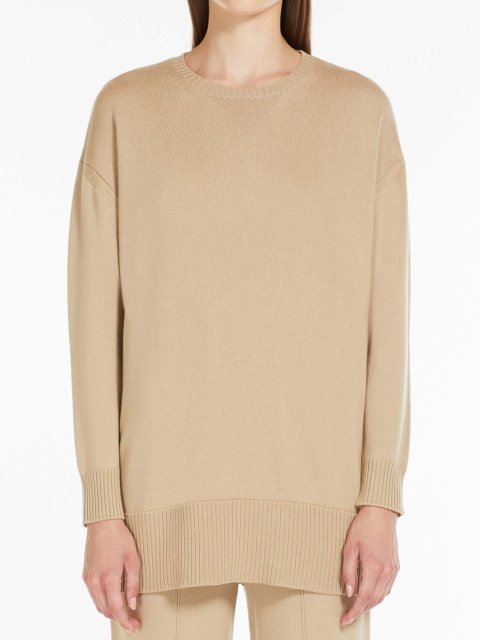 Кремовый свитер MAX MARA: фото 1 - Invogue