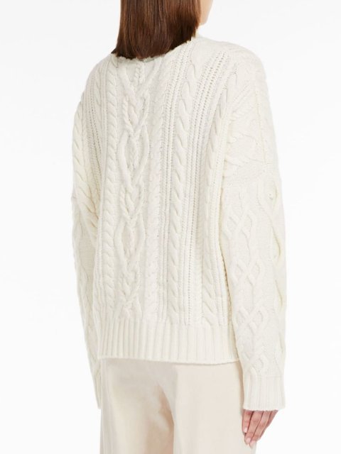 Молочный свитер WEEKEND MAX MARA: фото 2 - Invogue