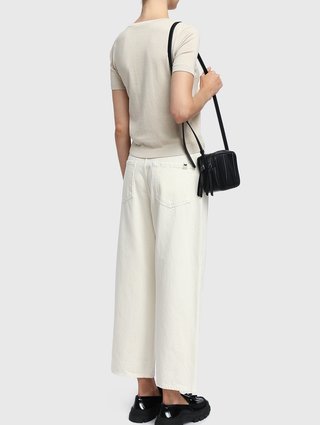 Молочные брюки WEEKEND MAX MARA: фото 3 - Invogue