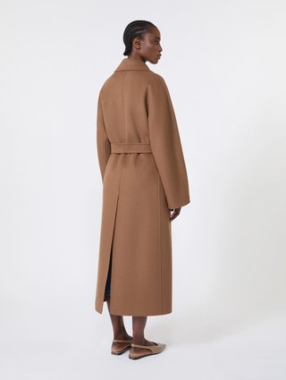 Светло-коричневое пальто Max Mara из шерсти: фото 4 - Invogue