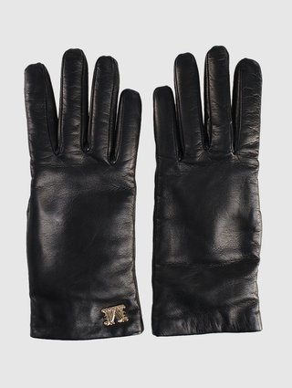 Чёрные перчатки MAX MARA: фото - Invogue